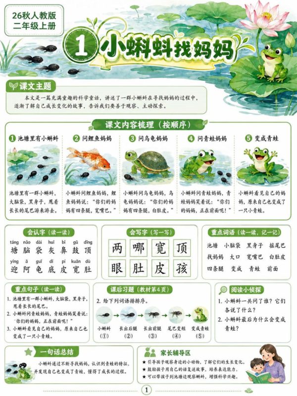 【36页高彩版】二年级上册语文辅助阅读知识卡片合集+共36张.pdf-高考之家