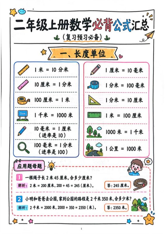 【26页高彩版】26秋二年级上册数学.pdf-高考之家