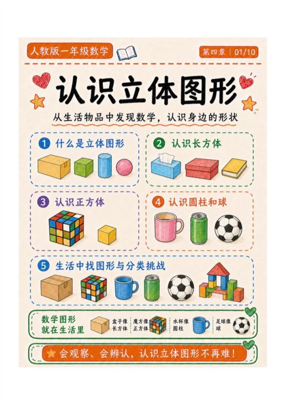 四-【10页高彩版】26秋认识立体图形.pdf-高考之家